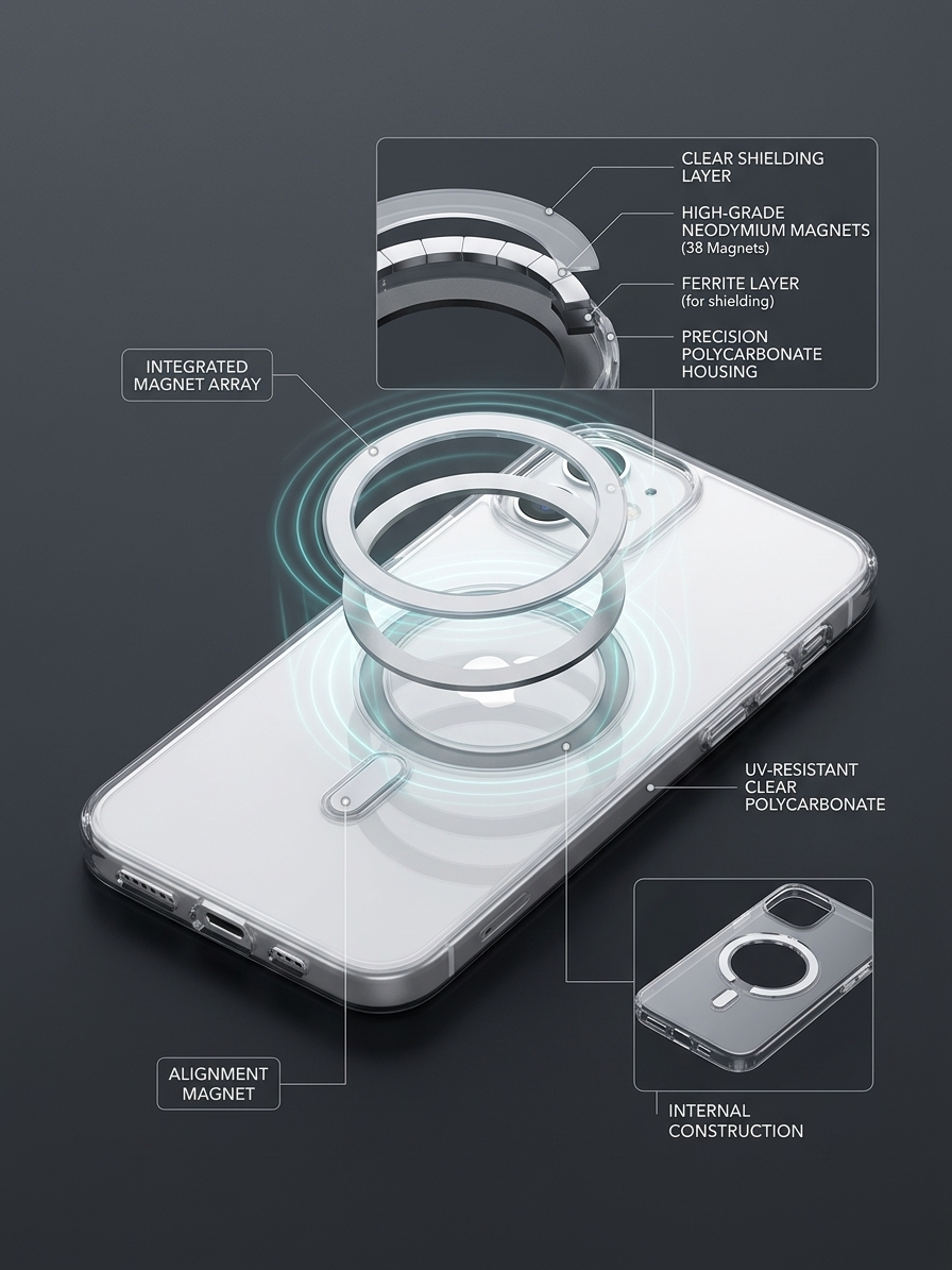Iphone 11 CLEAR N52 MAGNETIC MAGSAFE CASE